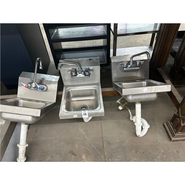 3-Small SS Hand Sinks - 3 X $