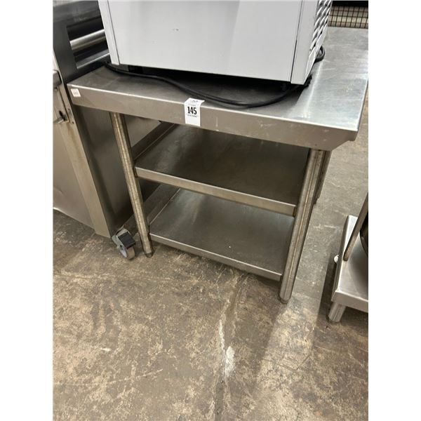 SS  2'  X  3'  Equip Stand w/Double Undershelf