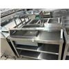 Image 1 : SS  40"  Ice Bin Workstation w/Tray  Slide/Overshelf