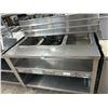 Image 1 : SS  3'   3 Comp Electric Steam Table w/Tray Table and Undershelf