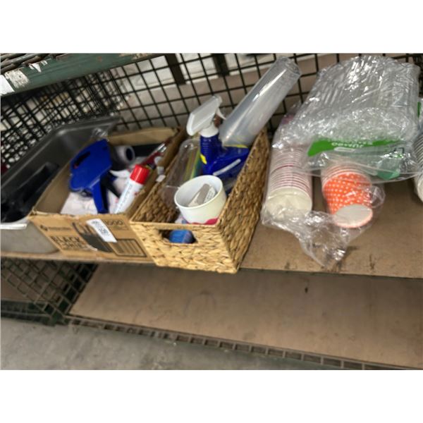 Price Gun, Trash Bags, Cups, Supplies