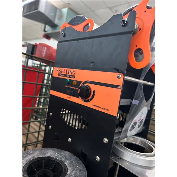 Sealing Machine w/Bags, Pitcher