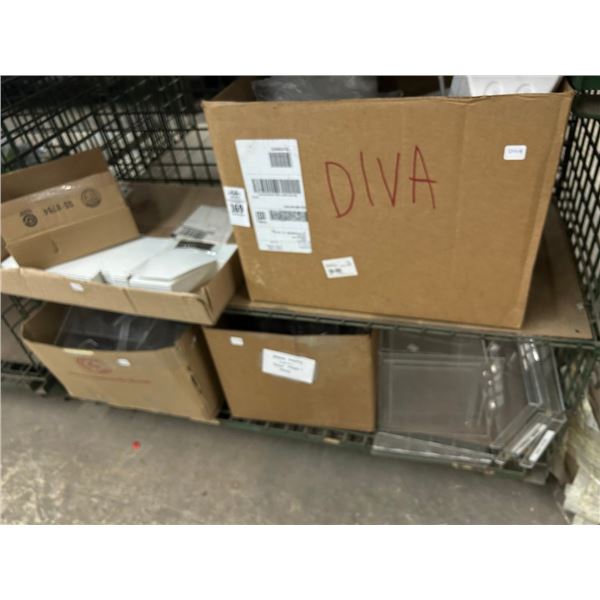 Plexi Glass Merchandisers, Cake Boxes - 2 Shelves