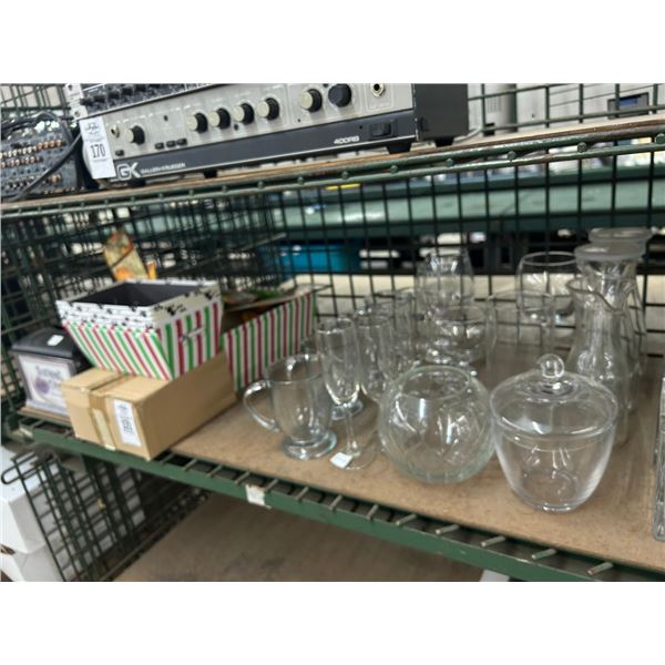 Merchandising Bins, Holiday Décor, Glassware - 2 Shelves