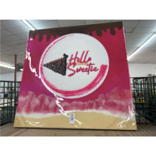Large Wall Art Hello Sweetie