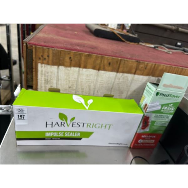Harvest Rite Impulse Sealer w/Bags