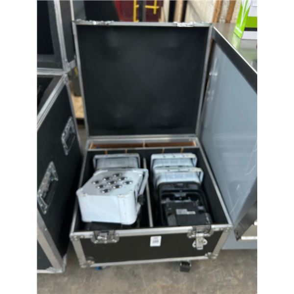 Rolling Transport Case w/8 Stage Lights
