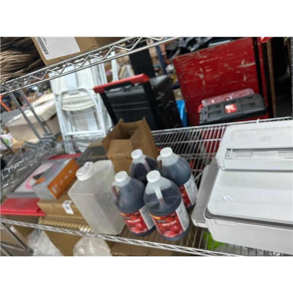 Metro Overshelves, Slush Mix, Sundae Cups, HP Printer - Bottom 2 Shelves