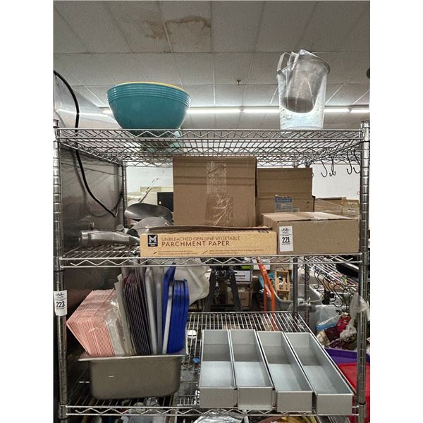 Parchment Paper, Boxes, Bins, Supplies - Top 3 Shelves