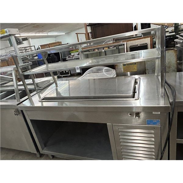 Duke  # CC4FY  5' Cold Plate Workstation w/Glass Double Overshelf