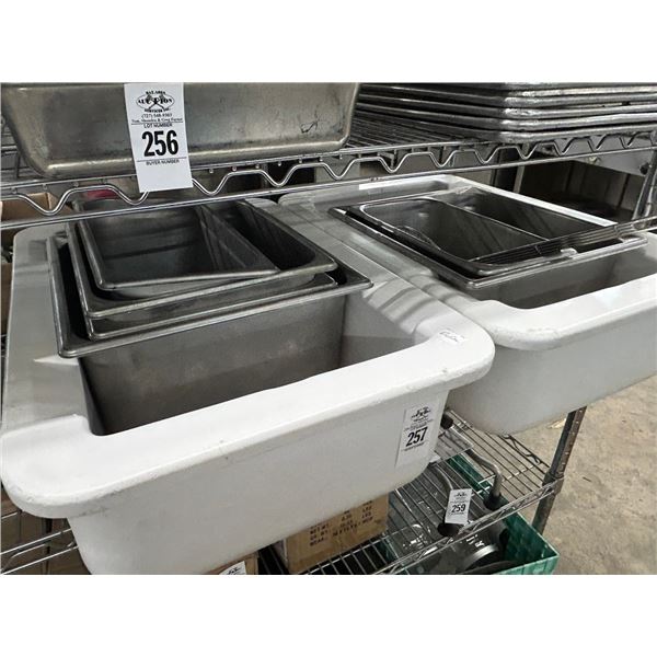 Insulated Large Bins 2, Asst. Insert Pans, Utensils