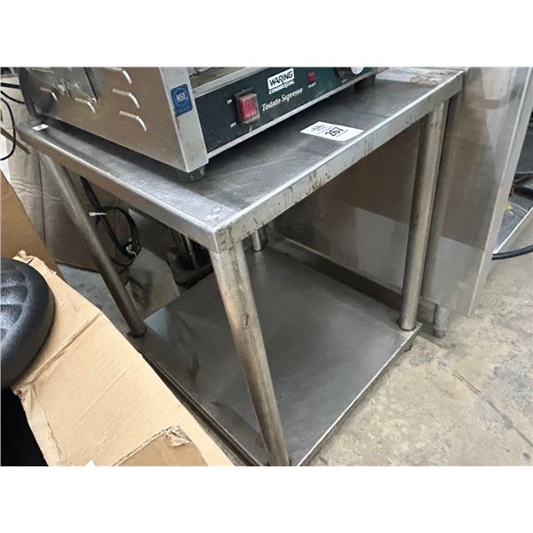 SS  18"  X  24"  Equip Stand w/Undershelf