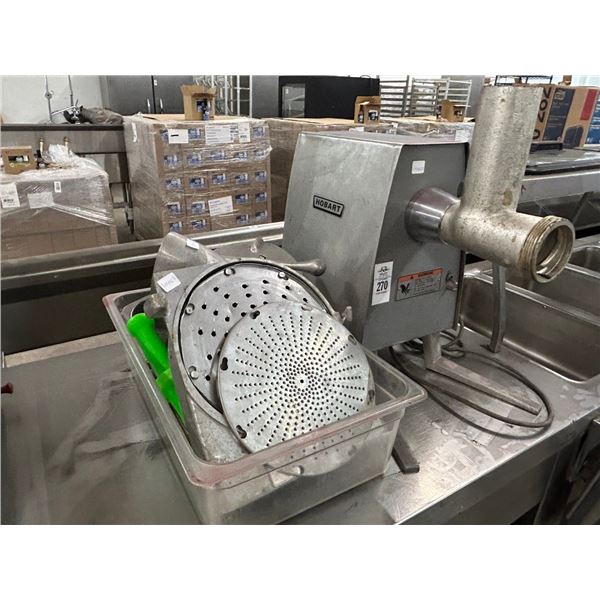 Hobart Meat Grinder w/Asst. Attachments/Blades