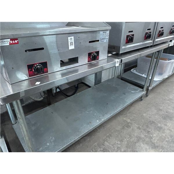 SS  6' Table w/Undershelf