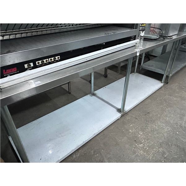 SS  8'  Table w/Undershelf