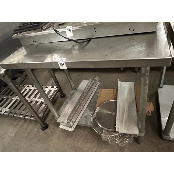 SS  2'  X  3'  Table w/Undershelf