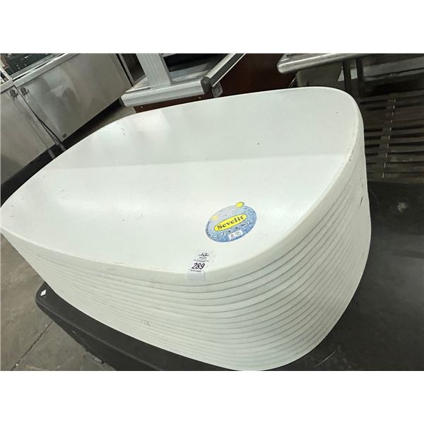 17-White Plastic Patio Table Tops - 17 X $