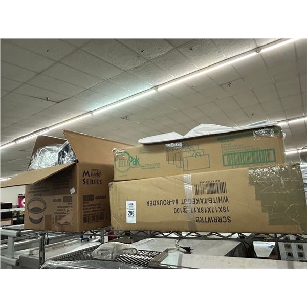 To Go Containers, Shopping Bags, Supplies