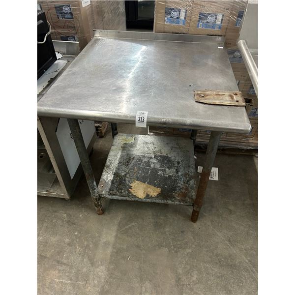 SS  2'  X  2'  Equip Stand w/Lip/Opener Sleeve