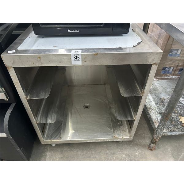 Regency SS  18"  X  24"  Worktop Tray Storage Cabinet w/Backsplash