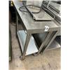 Image 1 : SS  15"  X  30"  Rolling Table w/Undershelf