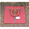 Image 1 : Vintage all metal Christmas tree stand on base