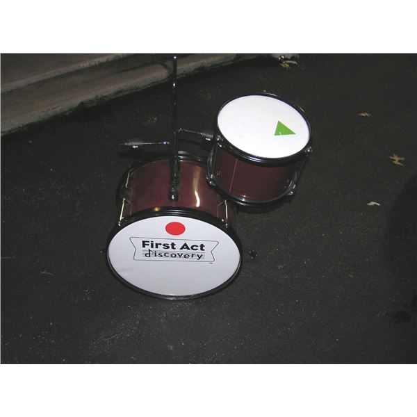 First Act partial Junior drum set