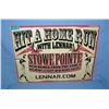 Image 1 : Hit a homerun with Lennar!  retro style advertising sign