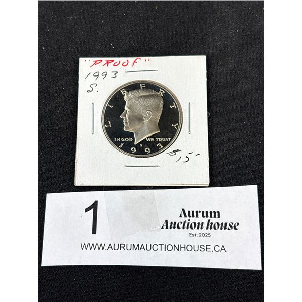 1993 Kennedy Half Dollar Silver Proof