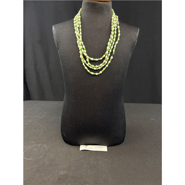 80" Genuine Fresh Water Pearl And Beaded Necklace