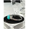 Image 3 : New Silver Genuine Amazonite Ring - Adjustable