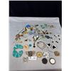 Image 1 : 1 Bag of Jewelry For Parts Or Crafts