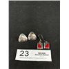 Image 1 : 2 - 925 Sterling Silver Stud Earrings Total Weight 13.4 Grams - Marked & Tested