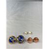 Image 2 : 5 Pairs Of Vintage Clip On Earrings