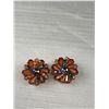 Image 2 : 2 Pairs Of Vintage Clip On Earrings Signed West Germany