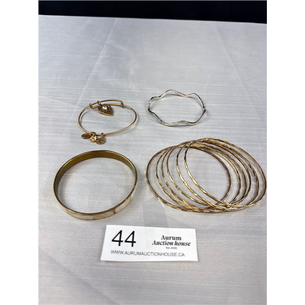 Assorted Lot Of Bangle Bracelets Including Taxco And Alex & Ani