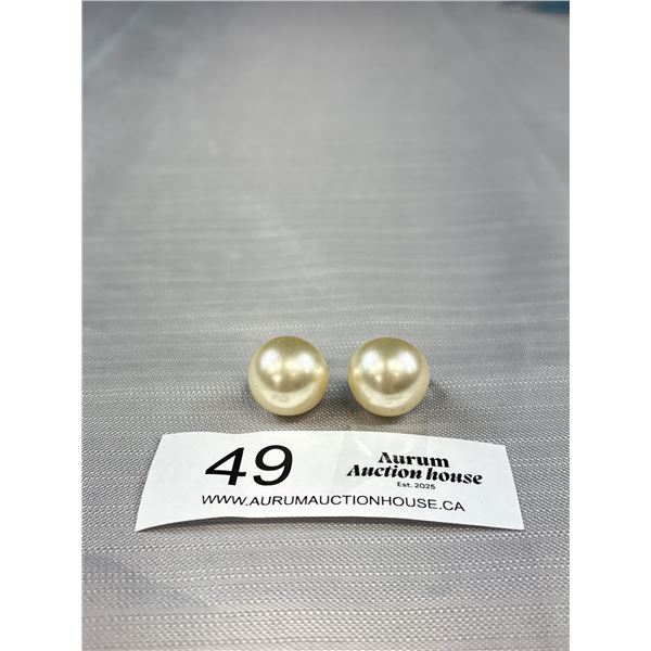 Vintage 925 Sterling Silver Signed Richelieu Screw Back Earrings - Marked & Tested