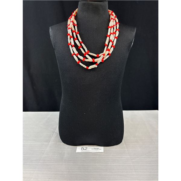 78" Genuine Biwa Pearl And Beaded Necklace - Clasp 20/12K GF