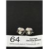 Image 2 : Vintage 925 Sterling Silver Real Pearl Screwback Earrings - 5.2 Grams - Marked & Tested