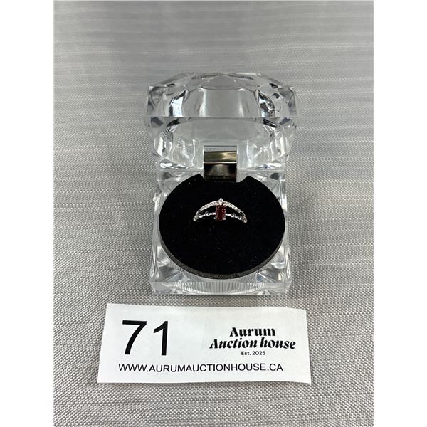 New Silver Genuine Amazonite Ring - Adjustable