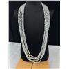 Image 2 : 5 Strand AB Crystal Necklace With A Gorgeous Rhinestone Closure - Shortest Strand Is 33"