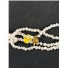Image 2 : 50" Double Strand Rose Quartz Beaded Necklace