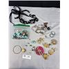 Image 1 : 1 Bag of Jewelry For Parts Or Crafts