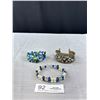 Image 2 : Assorted Lot Of Beaded Gemstone, Glass Beaded Bracelets
