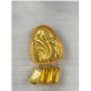 Image 3 : Large Vintage Celluloid Brooch USSR Pin 2.5"
