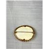 Image 3 : 1/20 12K G.F. Semi-Mount Oval Vintage Brooch Pin Approx 1.75" X 1.5" Would Make A Beautiful Cameo Br