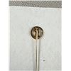 Image 4 : 10k Gold Initial Stick Pin .64 Grams 2" Long - Marked & Tested