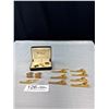 Image 1 : Vintage Assortment of 12 Cuff Links And Tie Pins/Clips