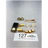 Image 1 : Vintage Assortment of Men's Mother Of Pearl Accessories & One Piece Is Signed USA Dated 1921