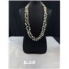 Image 1 : Double Strand Genuine Fresh Water Pearl & Beaded Necklace - 14" Long No Closure